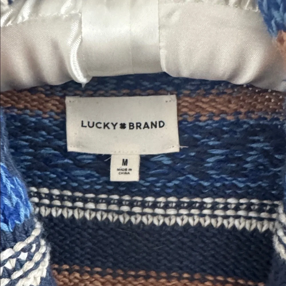 LUCKY BRAND WOMENS CARDIGAN SOUTHWESTERN AZTEC THICK COTTON SOFT MEDIUM - Picture 2 of 16